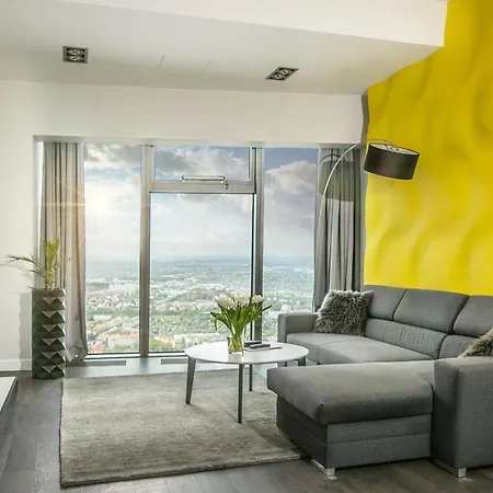 30Th+ Floor Apartments In Sky Tower Wrocław Zewnętrze zdjęcie